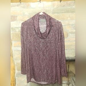 Anthropologie Sunday In Brooklyn Striped Knit Cowl Neck Oversized small Preloved